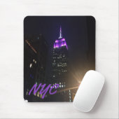 NYC Skycraper Lila Empire State Gebäude Night Mousepad (Mit Mouse)