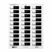 NYC Skyline 01 Etched DIY BG Address Label (Vorne)