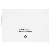 NYC Skyline 01 Etched Tischnummer Card (Rückseite Horizontal)