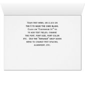 NYC Skyline 01 Etched Tischnummer Card (Innenansicht Horizontal (Unten))