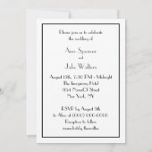 NYC Skyline 01 Etched Wedding Einladung (Rückseite)