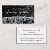 NYC Skyline #2 Black Whart Heart Insert Card (Vorne/Hinten)