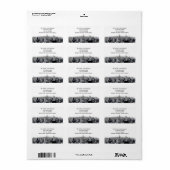 NYC Skyline #2 H-Adresse Adressaufkleber (Vorne)