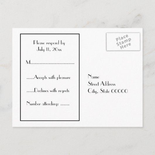 NYC Skyline 2 Schwarz-weiß UAWG 1 Einladungspostkarte (Rückseite)