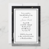 NYC Skyline #3 Black Gold Star Sweet 16 V Einladung (Rückseite)