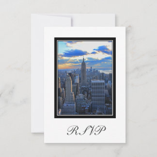 NYC Skyline als Sunset Approach UAWG #1 RSVP Karte