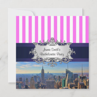 NYC Skyline B2 Junggeselinnen-Abschied Einladung