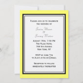 NYC Skyline Brooklyn Bridge #1 Etched Wedding Einladung (Rückseite)