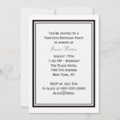 NYC Skyline Brooklyn Bridge #2 DIY Birthday Party Einladung (Rückseite)