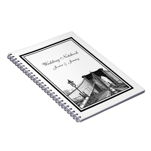 NYC Skyline Brooklyn Bridge #2 Planner Notebook Notizblock (Rechte Seite)