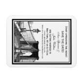 NYC Skyline Brooklyn Bridge #2 Save the Date Magnet (Horizontal)