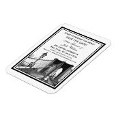 NYC Skyline Brooklyn Bridge #2 Save the Date Magnet (Linke Seite)