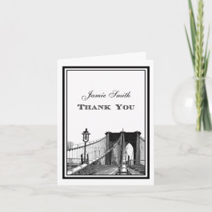 NYC Skyline Brooklyn Bridge #2 Vielen Dank Dankeskarte