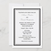 NYC Skyline Brooklyn Bridge #2 Wedding Einladung (Rückseite)