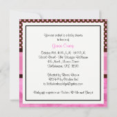 NYC Skyline Brooklyn Bridge Boat 3H Babydusche Einladung (Rückseite)