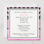 NYC Skyline Brooklyn Bridge Boat 8P Babydusche Einladung (Rückseite)