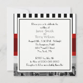 NYC Skyline BW B2 Einladung zur Hochzeit F2 (Rückseite)