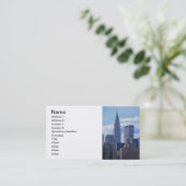 NYC Skyline-Chrysler-Gebäude B1 Visitenkarte (Stehend Vorderseite)