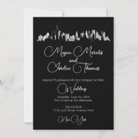 NYC Skyline-Einladung zur Hochzeit