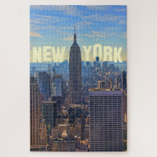 NYC Skyline Emp St Bldg, World Trade 2C Puzzle