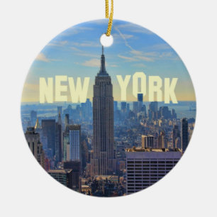 NYC Skyline Emp St Gebäude, World Trade 2C Keramik Ornament