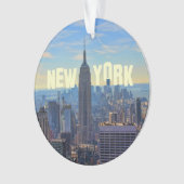 NYC Skyline Emp St Gebäude, World Trade 2C Ornament (Vorderseite)