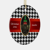 NYC Skyline: Emp St Gebäude Xmas #5 Keramik Ornament (Rechts)