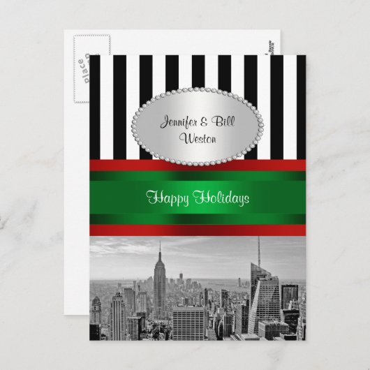 NYC Skyline ESB BW Blk Whisky P Weihnachten (Vorne/Hinten)