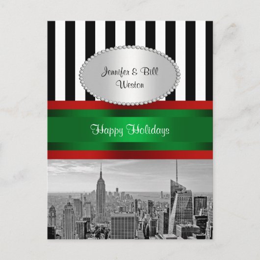 NYC Skyline ESB BW Blk Whisky P Weihnachten (Vorderseite)