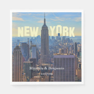 NYC Skyline ESB World Trade 2C L Serviette