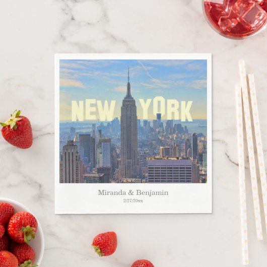 NYC Skyline ESB World Trade 2C L Serviette (Beispiel)