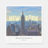 NYC Skyline ESB World Trade 2C L Serviette (Vorderseite)