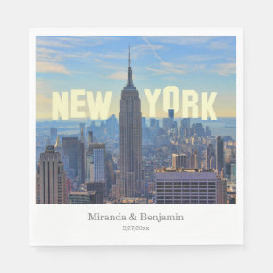 NYC Skyline ESB World Trade 2C L Serviette