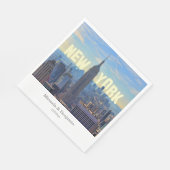NYC Skyline ESB World Trade 2C L Serviette (Ecke)