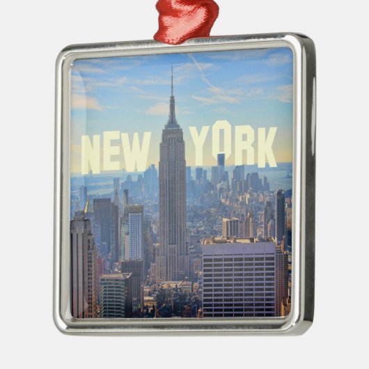 NYC Skyline ESB, World Trade 2C Ornament Aus Metall (Links)