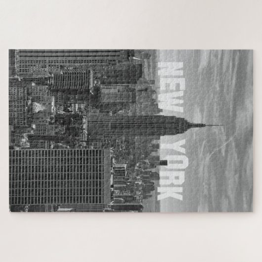 NYC Skyline ESB World Trade 2CBW Puzzle (Horizontal)