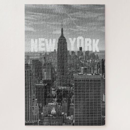 NYC Skyline ESB World Trade 2CBW Puzzle (Vertikal)