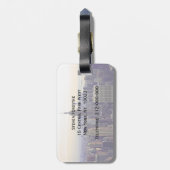 NYC skyline ESB, WTC 4 Gepäckanhänger (Rückseite vertikal)