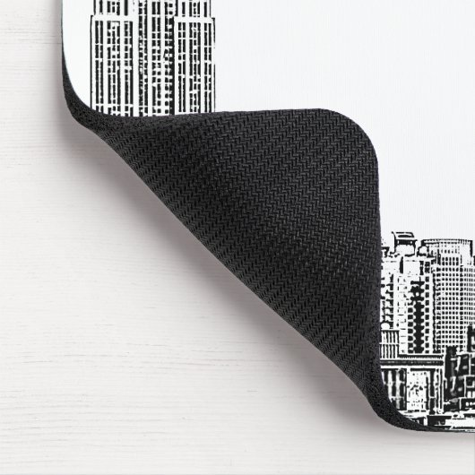 NYC Skyline Etched 01 Mousepad (Ecke)