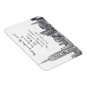 NYC Skyline Etched 01 Save the Date Magnet (Rechte Seite)