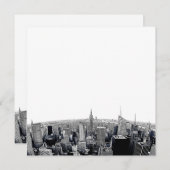 NYC Skyline Etched Fisheye View (Vorne/Hinten)