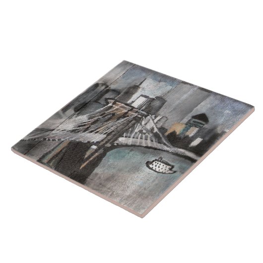 NYC Skyline-Fliese Fliese (Seite)