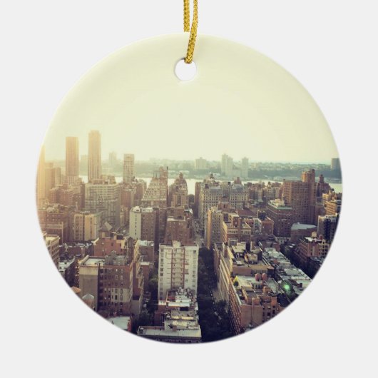 NYC Skyline-Foto Keramikornament (Vorne)