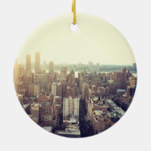 NYC Skyline-Foto Keramikornament (Hinten)
