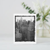 NYC Skyline-Foto Postkarte (Stehend Vorderseite)