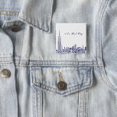 NYC-Skyline geätzt 01 Blau Button (Beispiel)