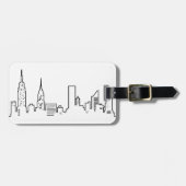 NYC Skyline-Gepäckanhänger Gepäckanhänger (Vorderseite horizontal)