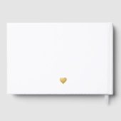 NYC Skyline Gold New York Hochzeit in Urlaubsort Gästebuch (Rückseite)