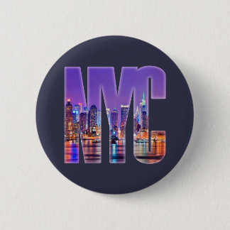 NYC Skyline (hell) Button