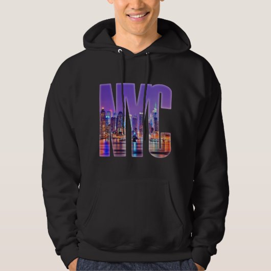 NYC Skyline (hell) Hoodie (Vorderseite)